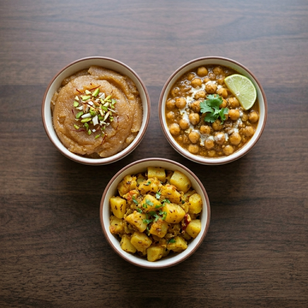 Halwa Puri Toppings